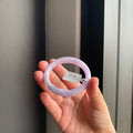 淡紫罗兰天然翡翠手镯 | Soft Lavender Jadeite Bangle