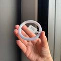 淡紫罗兰天然翡翠圆条手镯 | Soft Lavender Jadeite Round Bangle