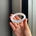 冰润白翡翠正圈手镯 | Icy White Jadeite Bangle