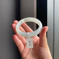 清润白底翡翠正圈手镯 | Soft White Jadeite Bangle