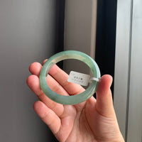 油青浓绿翡翠正圈手镯 | Deep Oily Green Jadeite Bangle