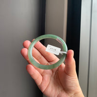 清润油青圆条手镯 | Soft Oily Green Round Bangle