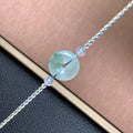 飘花平安扣手绳 | Jadeite Floating Green Donut Cord Bracelet