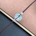 飘花平安扣手绳 | Jadeite Floating Green Donut Cord Bracelet