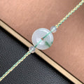飘花平安扣手绳 | Jadeite Floating Green Donut Cord Bracelet