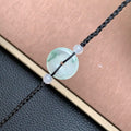 飘花平安扣手绳 | Jadeite Floating Green Donut Cord Bracelet