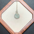 白冰平安扣翡翠吊坠 | Icy White Jadeite Donut Pendant
