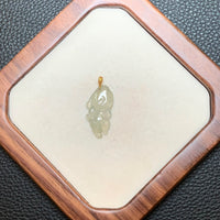 冰胶花精灵翡翠吊坠 | Icy Translucent Jadeite Fairy Pendant
