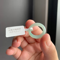冰胶淡绿翡翠戒指 | Icy Light Green Jadeite Ring