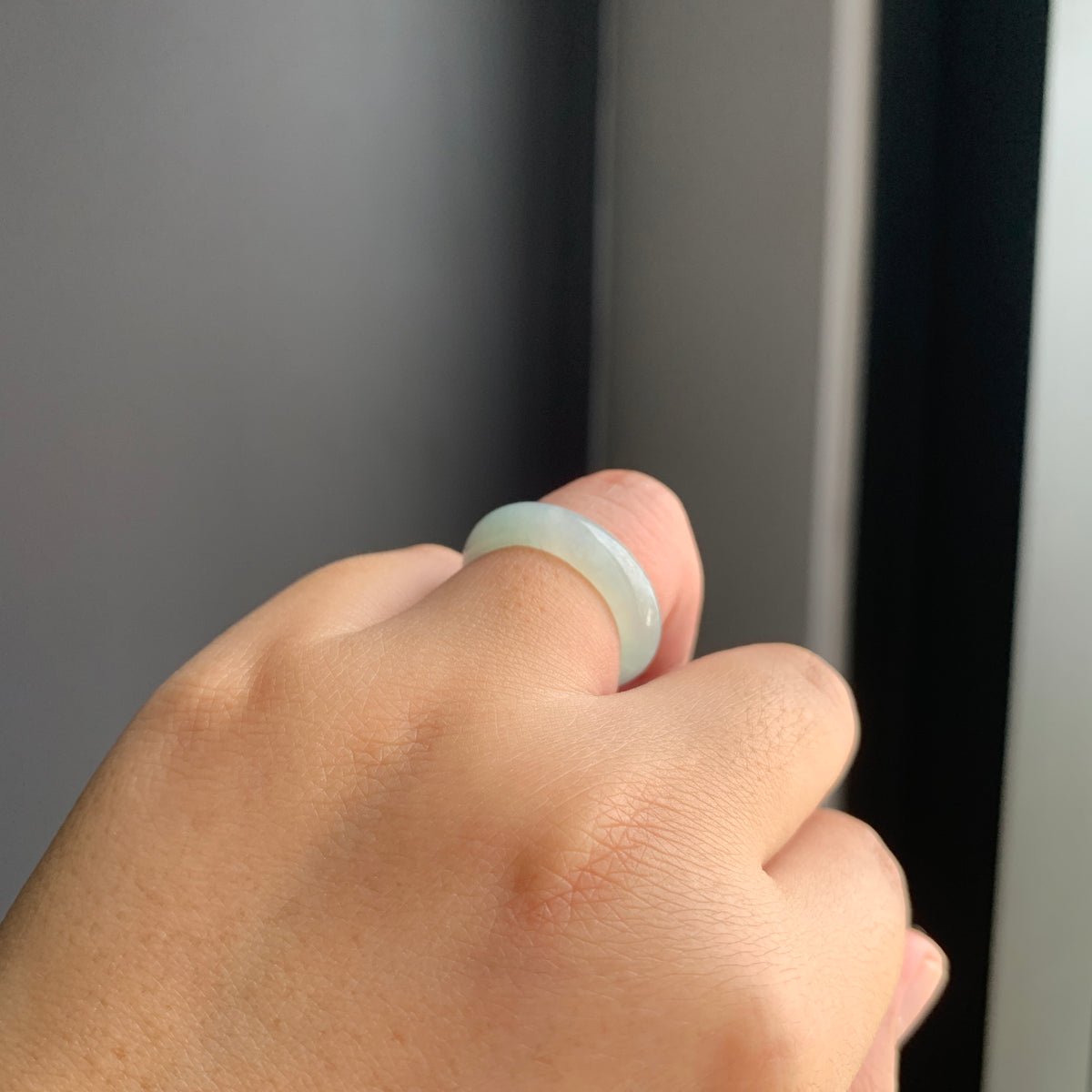 冰绿翡翠戒指 | Icy Green Jadeite Ring