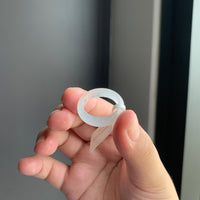 白冰翡翠戒指 | White Icy Jadeite Ring