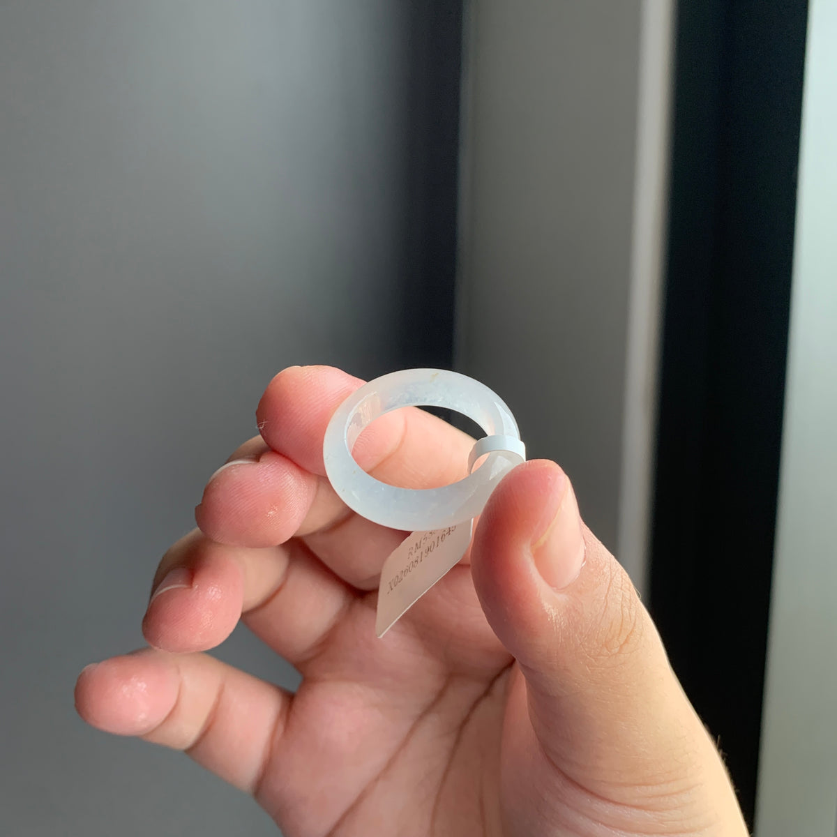 白冰翡翠戒指 | White Icy Jadeite Ring
