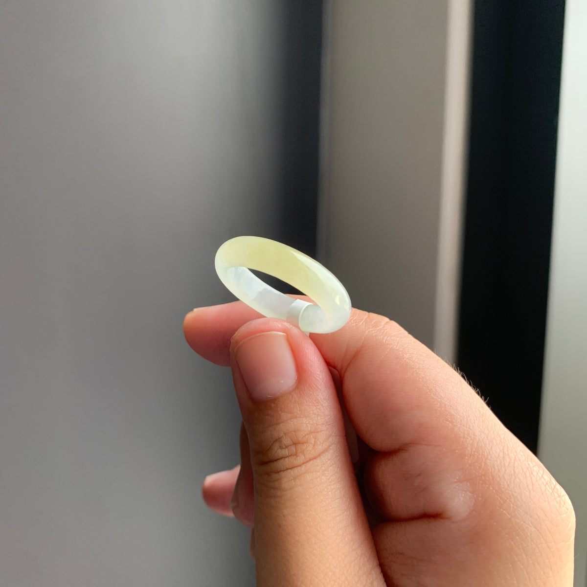 冰黄翡翠戒指 | Icy Yellow Jadeite Ring