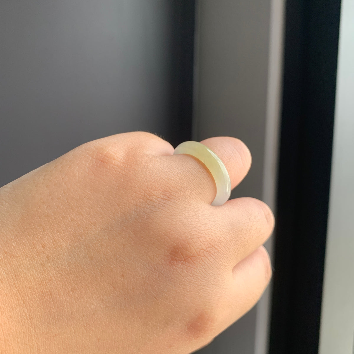 冰黄翡翠戒指 | Icy Yellow Jadeite Ring