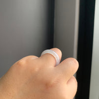 白冰翡翠戒指 | White Icy Jadeite Ring