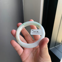 白底青翡翠正圈手镯