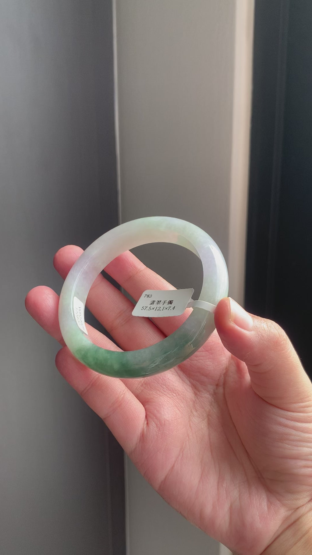 半山水春彩油青天然翡翠